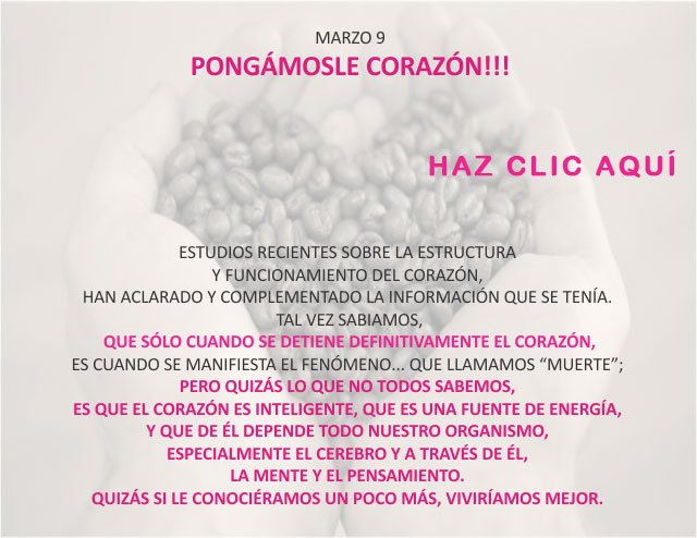 Pongámosle corazón!!!